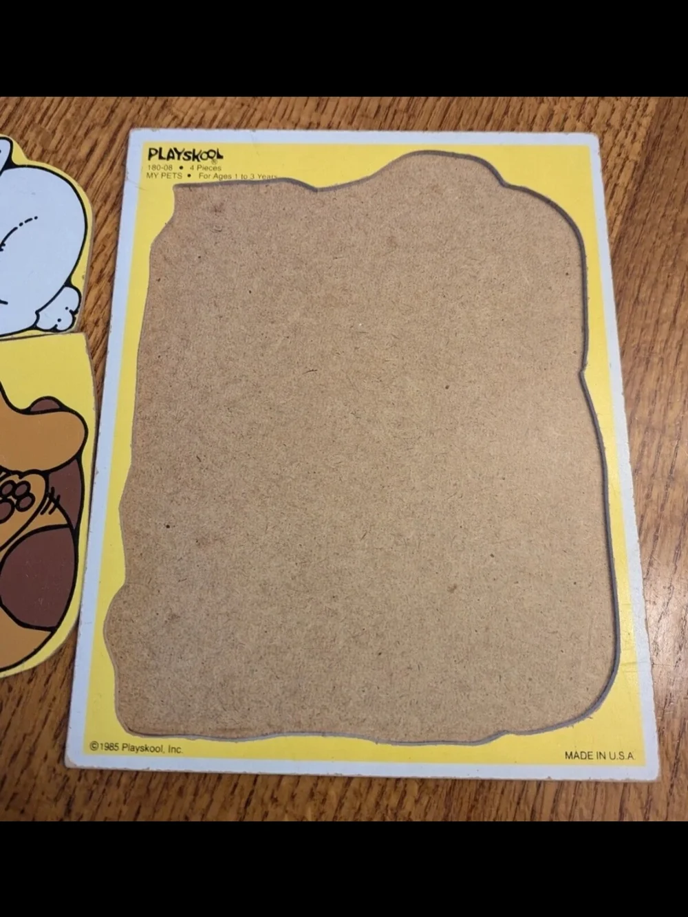 Playskool │ 180-08 │4 Piece My Pets Puzzle │Vintage │Ages 1-3 Years